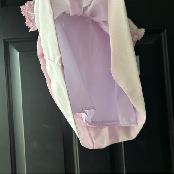 ANAVINI Hand Smocked Light Pink Dress With Crosses Baby Girls Size 9 Months - Picture 5 of 9